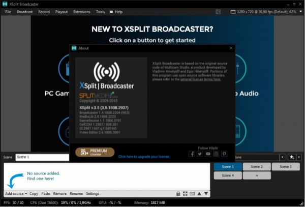 XSplit Broadcaster: настройка софта для стрима на YouTube