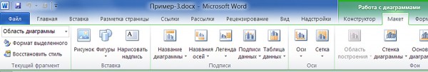 Графики и диаграммы в Microsoft Word