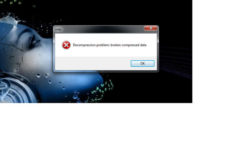 Decompression problem broken compressed data как исправить?