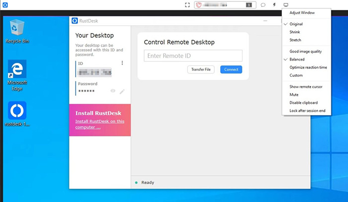 Rustdesk remote desktop