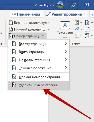 Как сделать нумерацию страниц в ворде