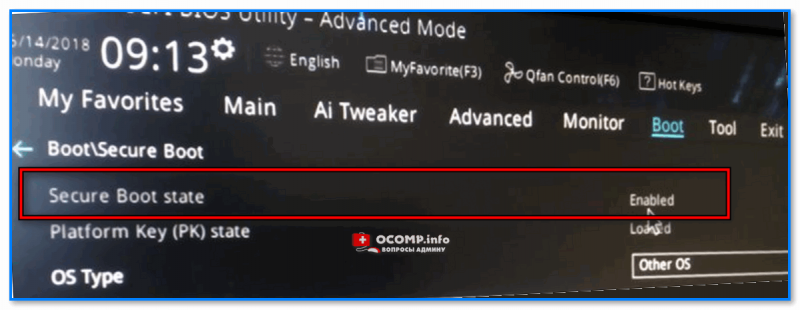 Как отключить безопасную загрузку (Secure Boot), и что делать, если эта опция не меняется в BIOS